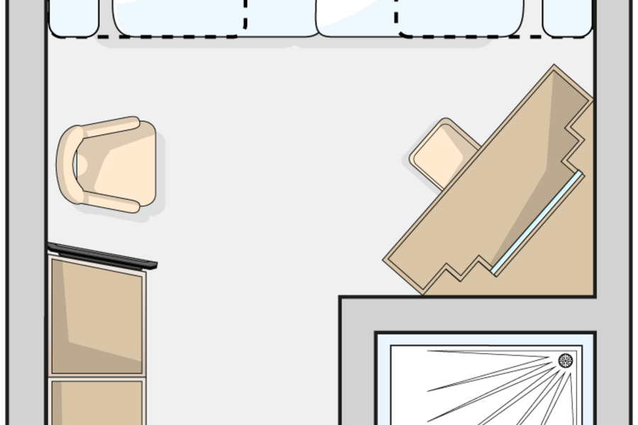 Marella Cruises Marella Explorer 2 Outside Cabin 4 Beds Floor Plan.png